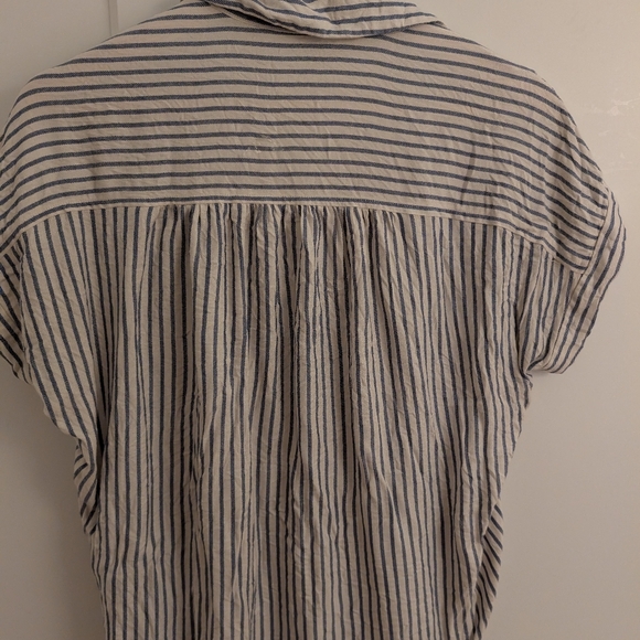 Madewell courier top in blue stripe - Picture 2 of 4